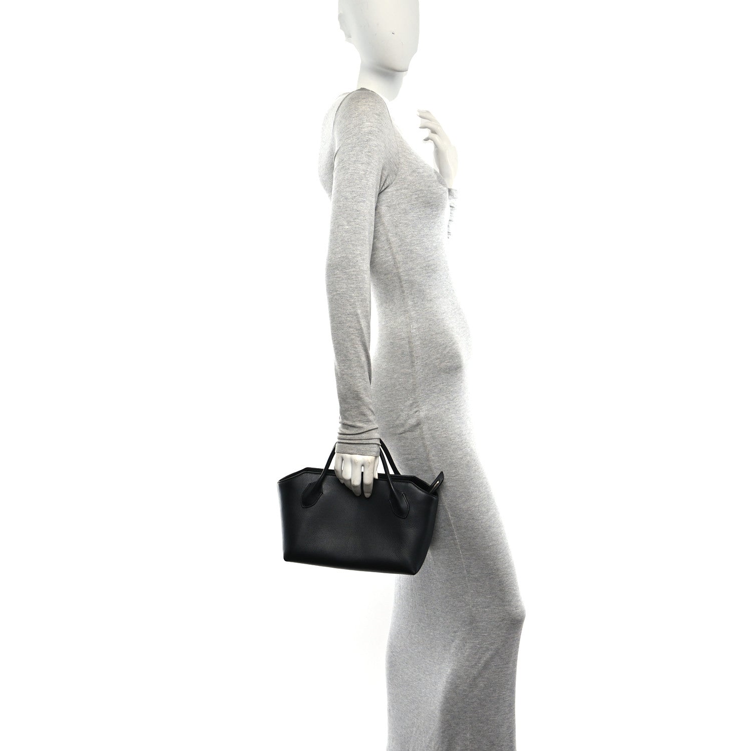 The Row Nappa Terrasse Bauletto Bag Black 2 of 9