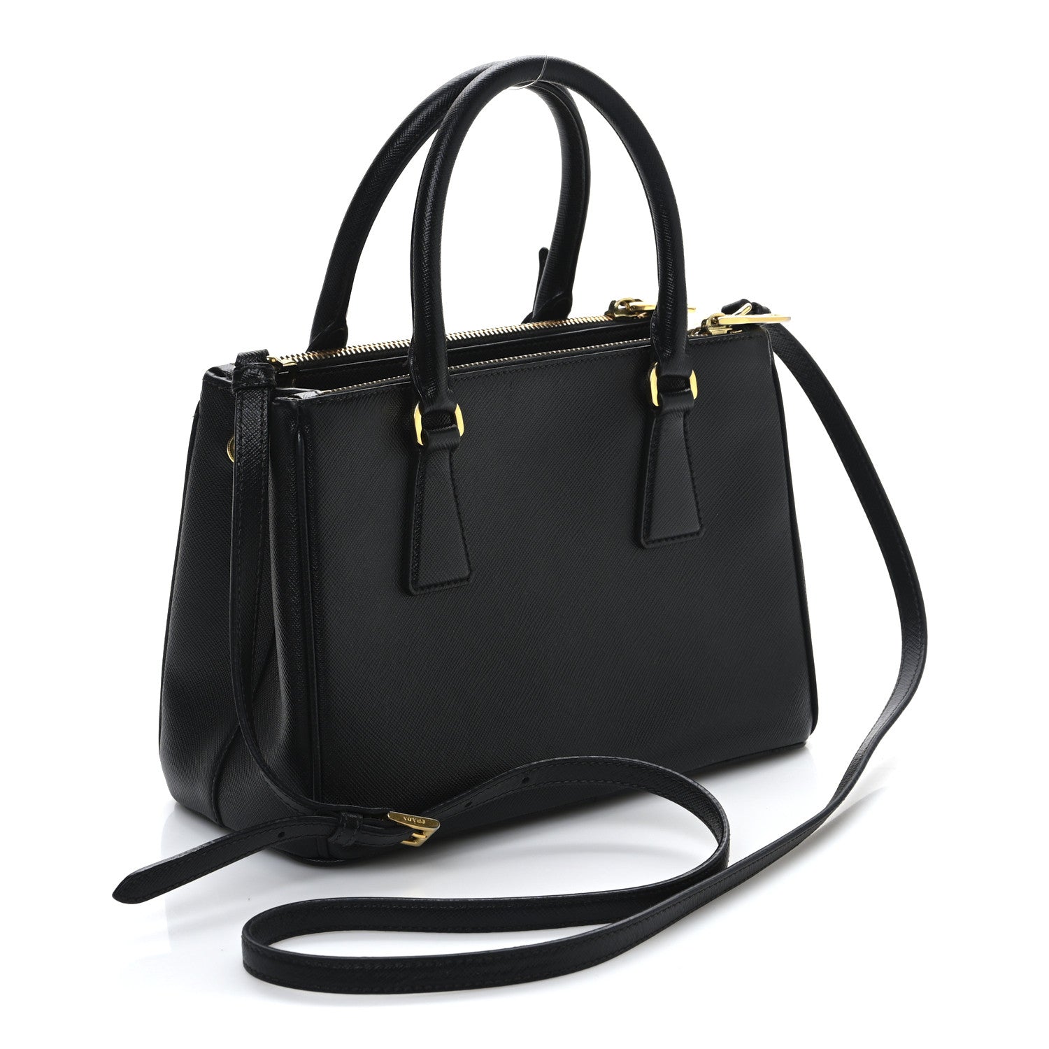 Prada Saffiano Lux Small Galleria Double Zip Tote Black 3 of 11