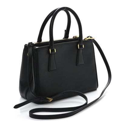 Prada Saffiano Lux Small Galleria Double Zip Tote Black 3 of 11