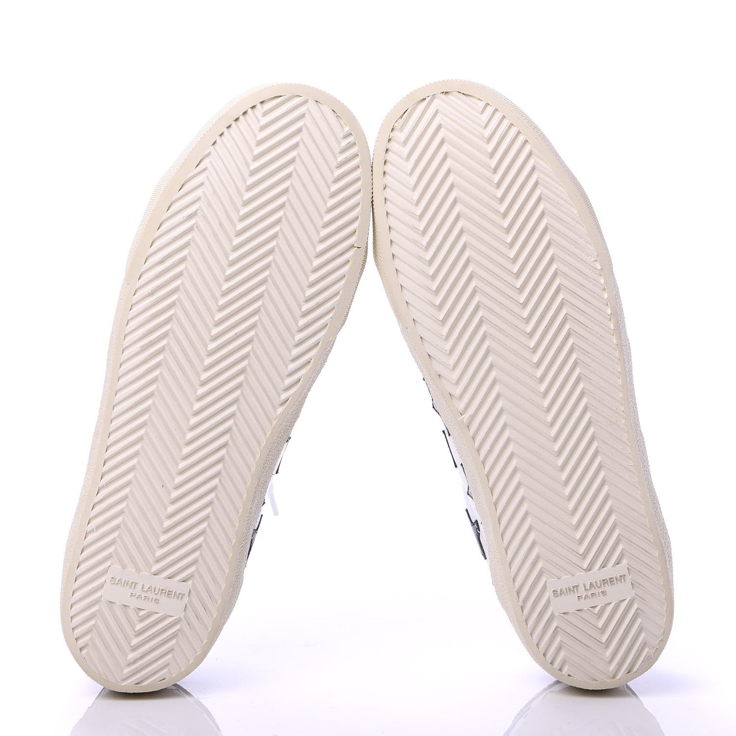 Calfskin Star Court Sneakers 39 White Black