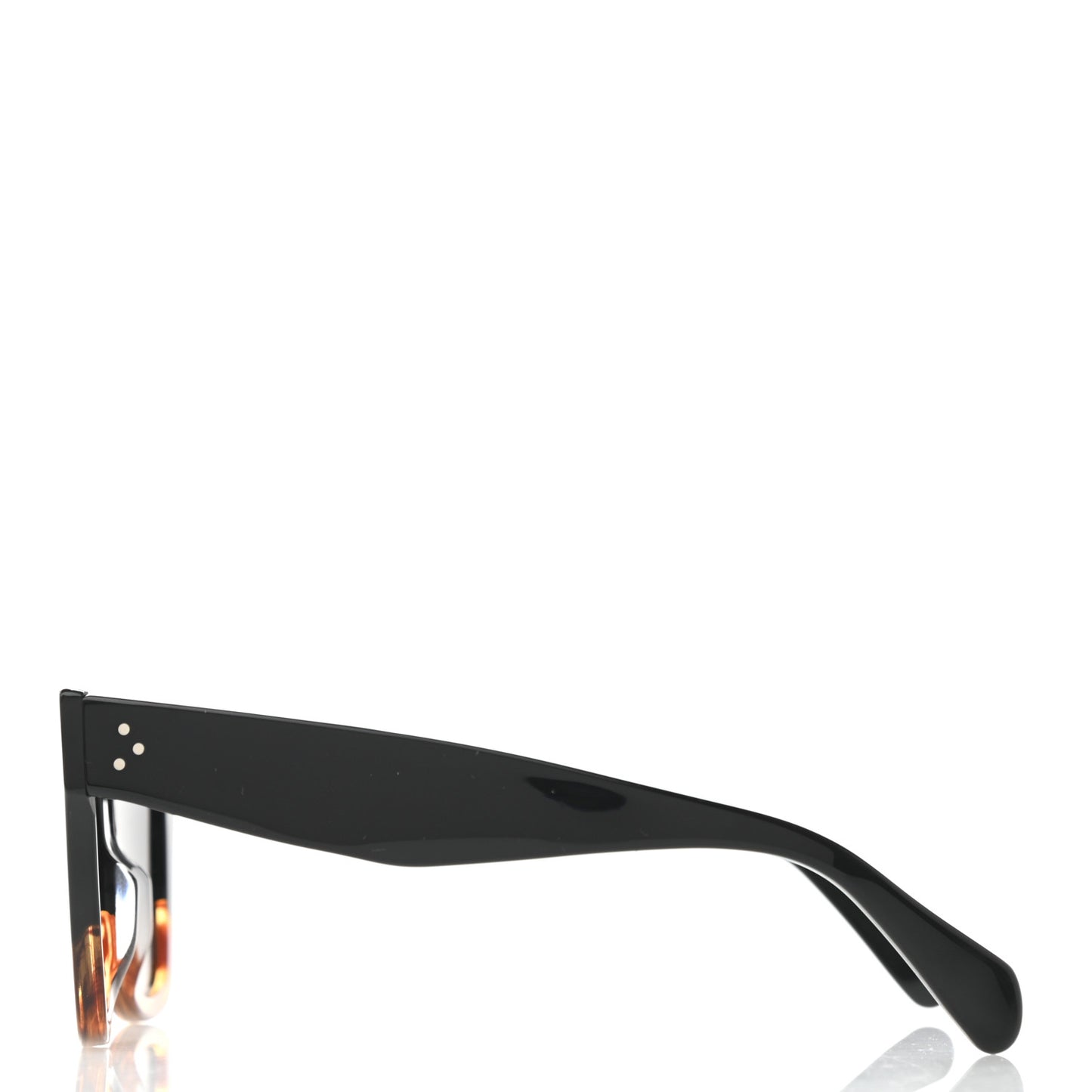 Acetate Polarized Cat Eye Sunglasses CL4004IN Havana Black