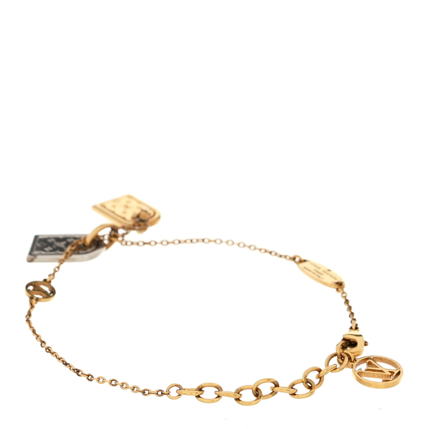 Brass Nanogram Bracelet Silver Gold