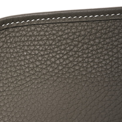 Hermes Taurillon Clemence Amazone Evelyne TPM Etoupe Bleu Indigo 12 of 13