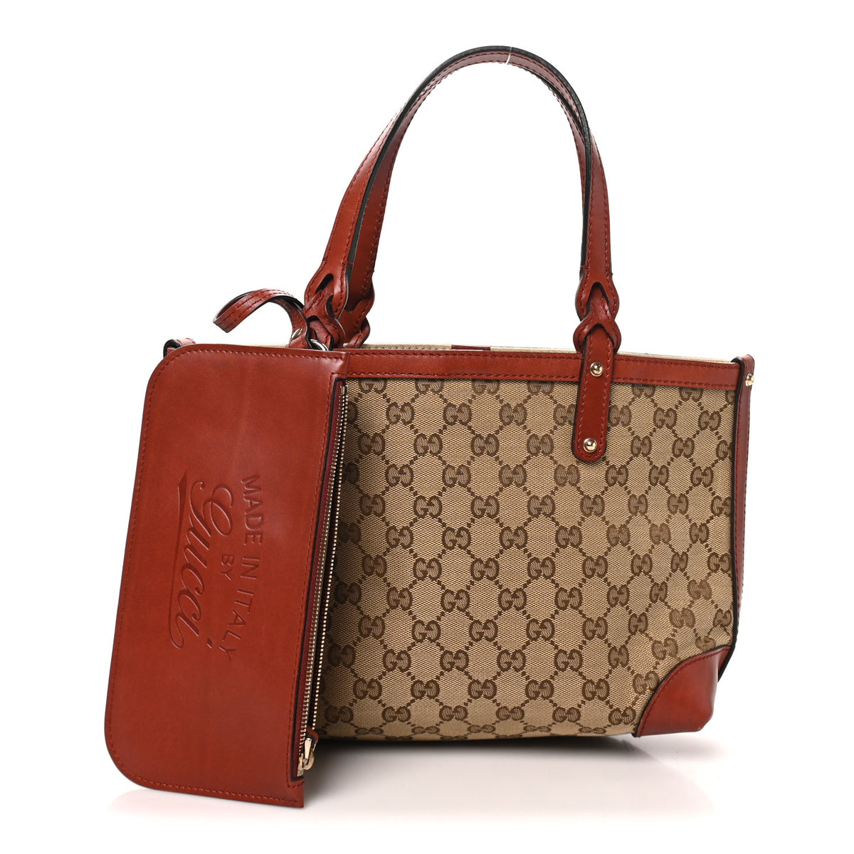 Gucci Monogram Small Craft Tote Red 3 of 11