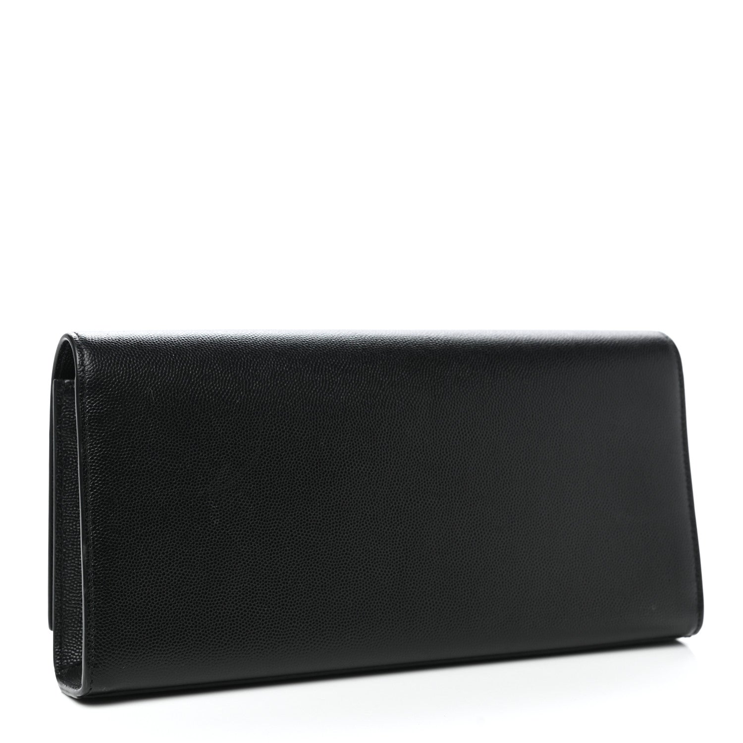 Saint Laurent Grain De Poudre Monogram Cassandre Clutch Black 3 of 8