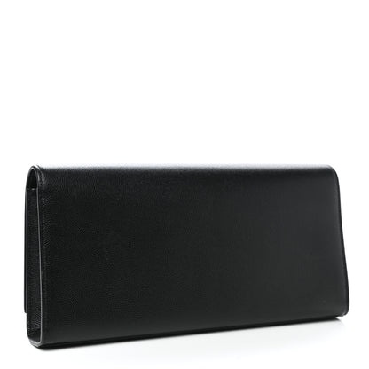 Saint Laurent Grain De Poudre Monogram Cassandre Clutch Black 3 of 8