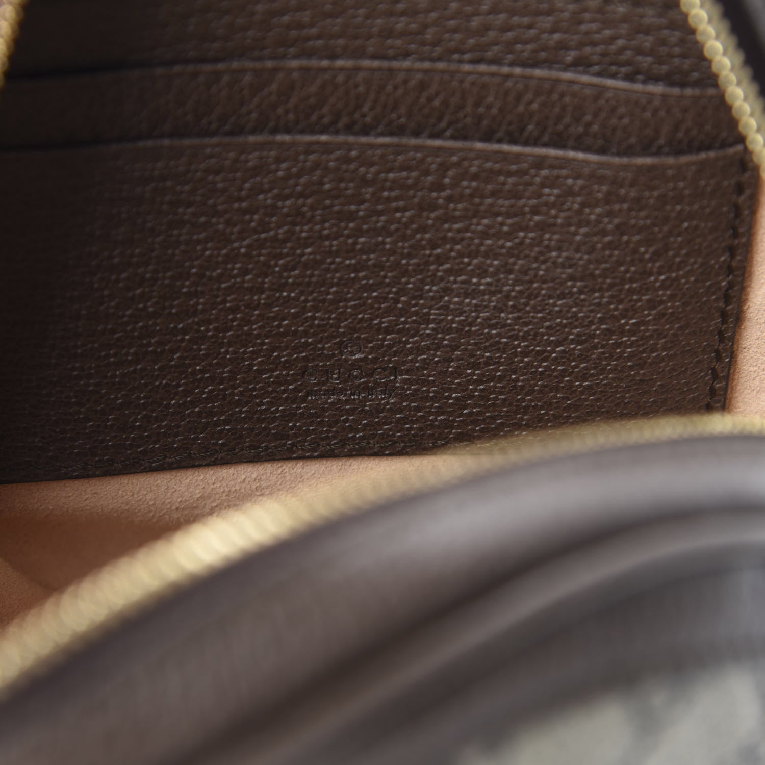 Gucci GG Supreme Monogram Web Ophidia Circle Wristlet Beige New Acero 6 of 8