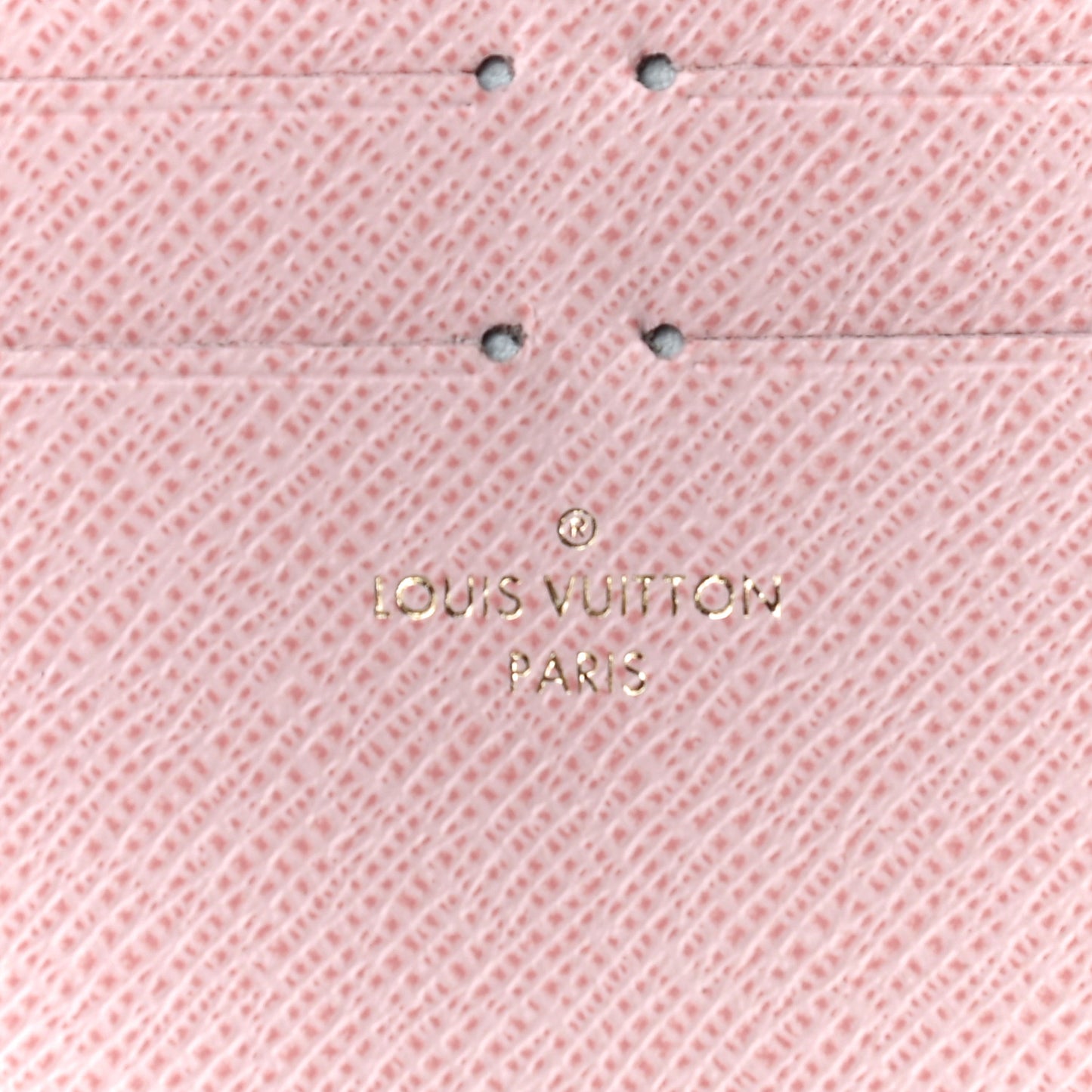 Damier Azur Pochette Felicie Chain Wallet Rose Ballerine