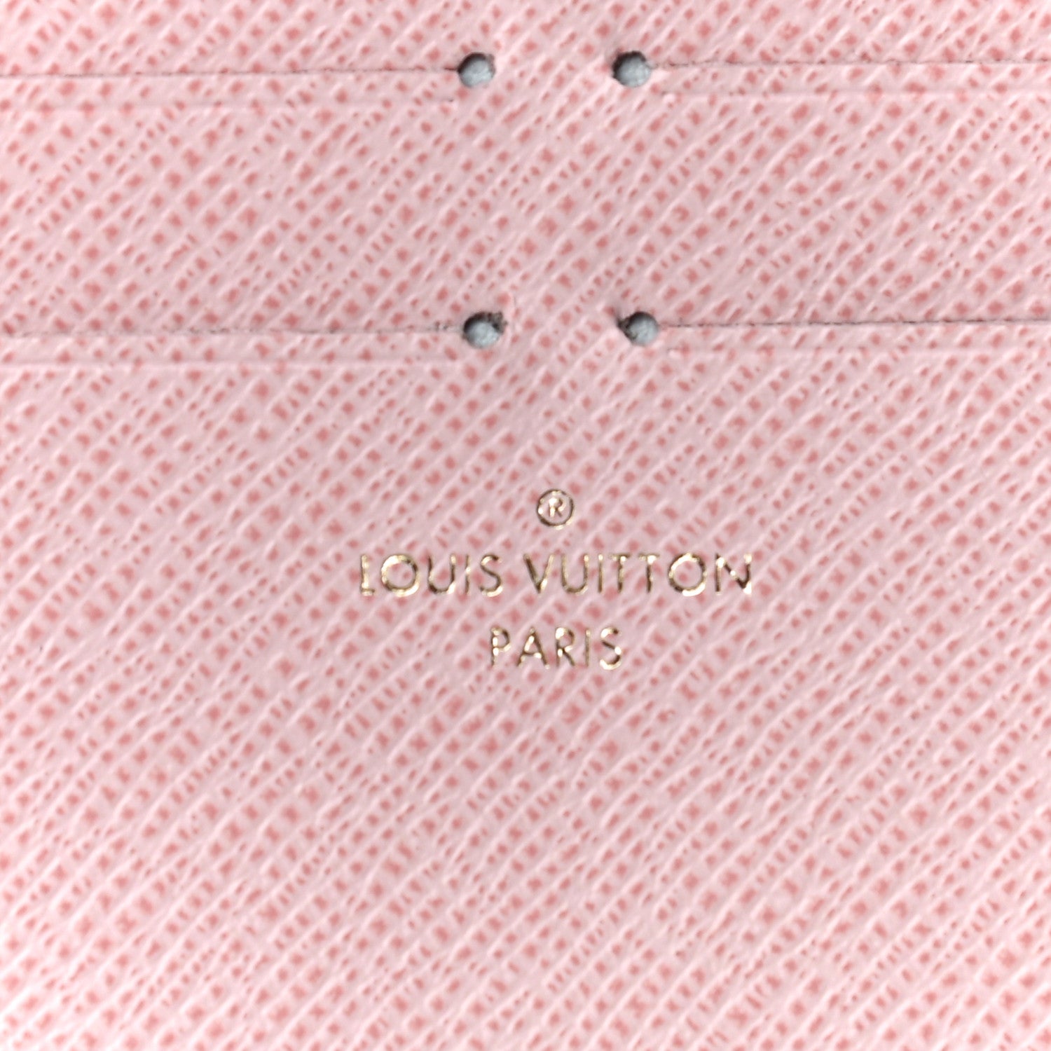 Louis Vuitton Damier Azur Pochette Felicie Chain Wallet Rose Ballerine 17 of 39