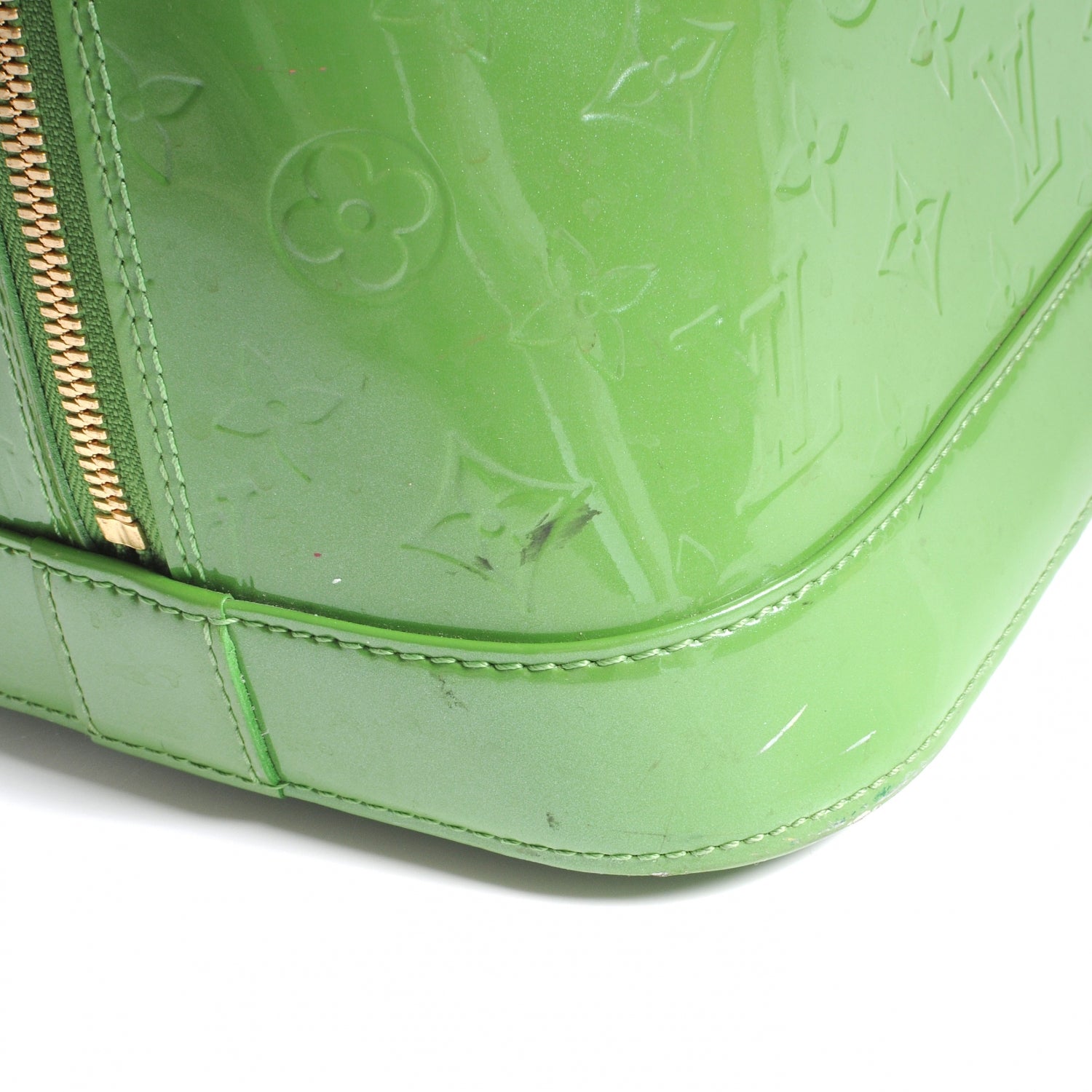 Louis Vuitton Vernis Alma GM Vert Tonic 4 of 9