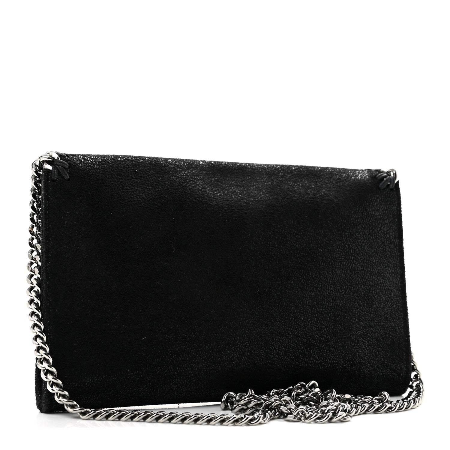 Stella McCartney Shaggy Deer Mini Falabella Crossbody Bag Black 3 of 12