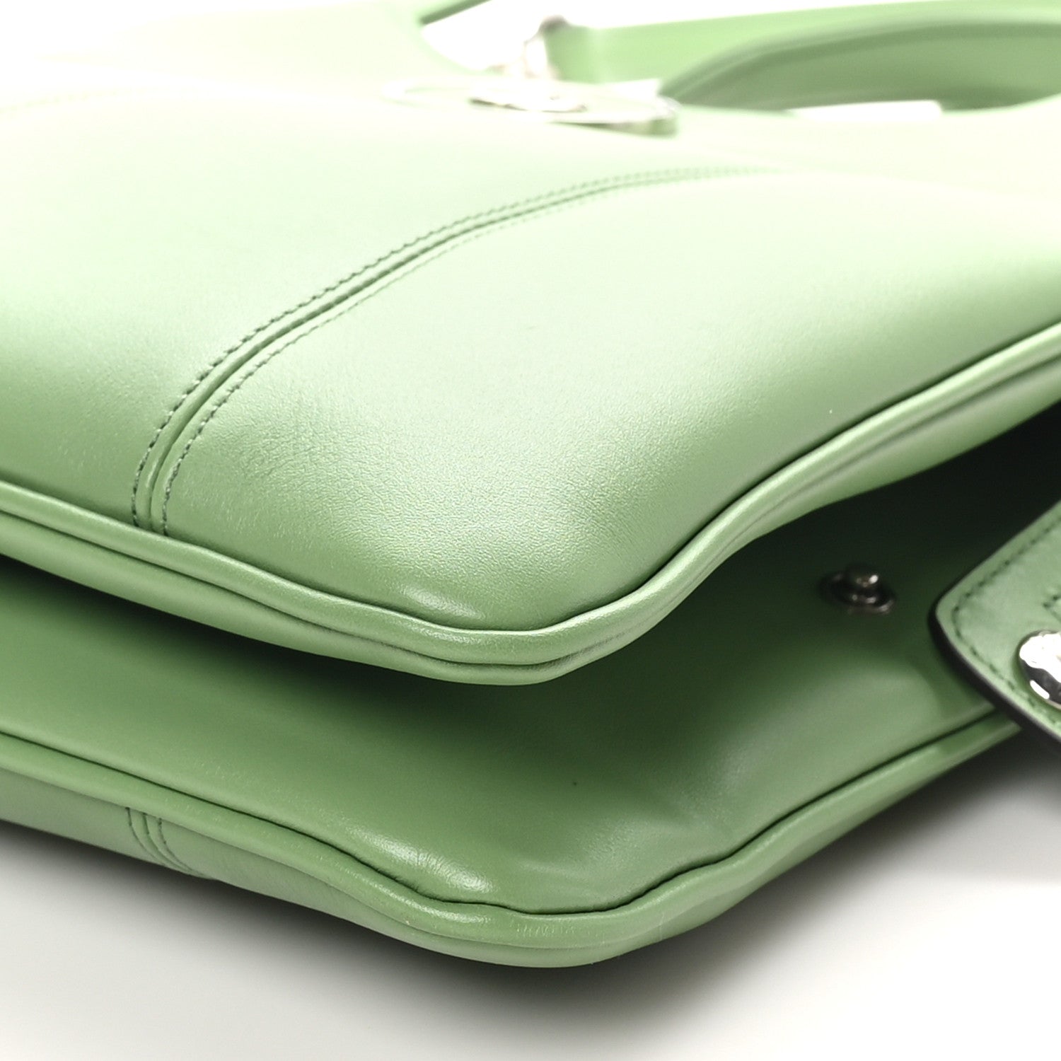 Gucci Senna Calfskin Petite GG Small Tote Bag Green Soil Grass 10 of 10