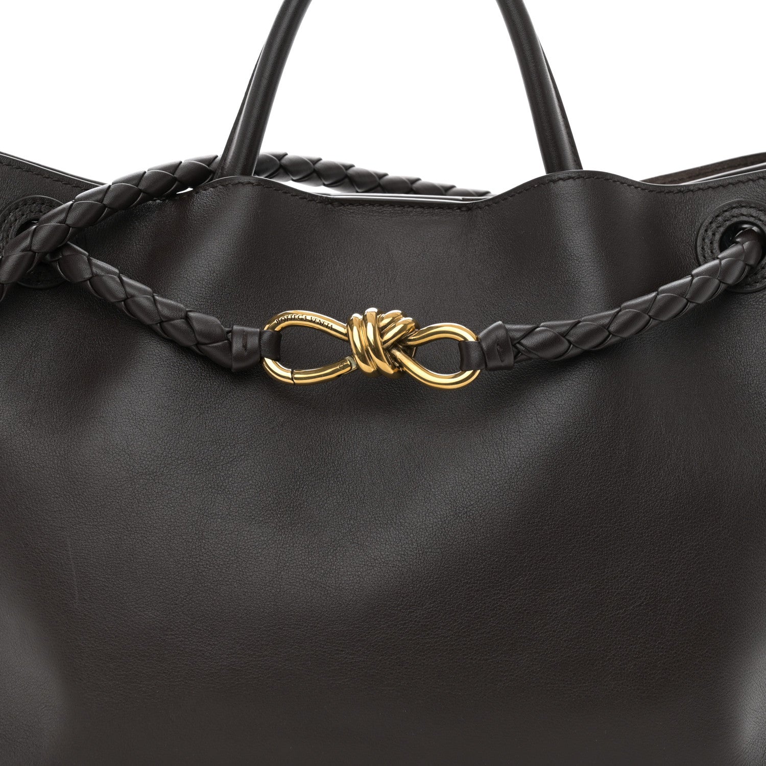Bottega Veneta Silky Calfskin Medium Andiamo Shoulder Bag Fondant 8 of 10