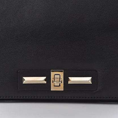 Valentino Garavani Vitello Flap Accordion Shoulder Flap Black 23 of 25