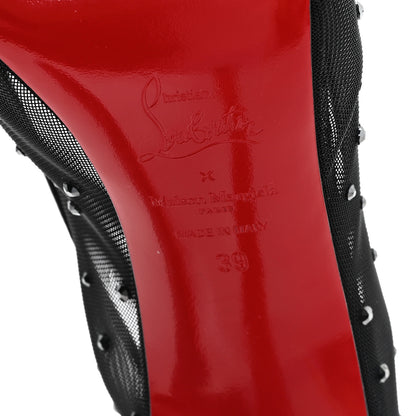 Christian Louboutin X MAISON MARGIELA Rete Patent Strass Bridiela Una 100 Pumps 39 Black 7 of 9