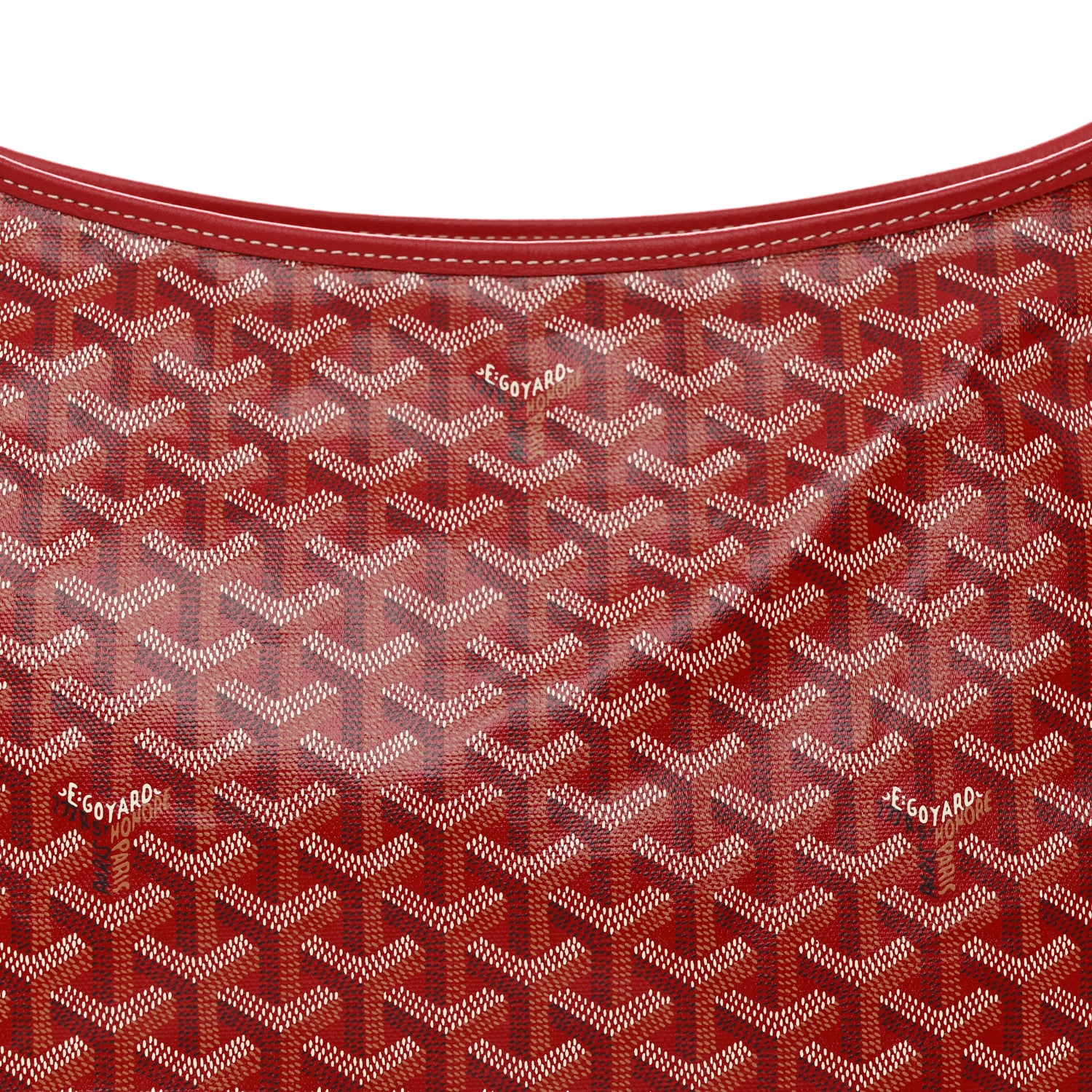 Goyard Goyardine Boheme Hobo Red 9 of 11