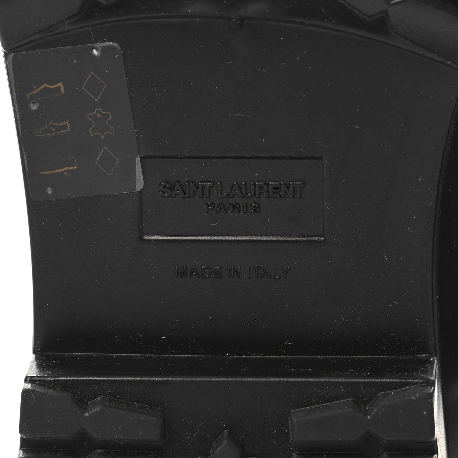 Saint Laurent Rubber Studded Festival Rain Boots 42 Black 6 of 7