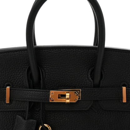 Hermes Togo Birkin 25 Black 8 of 11