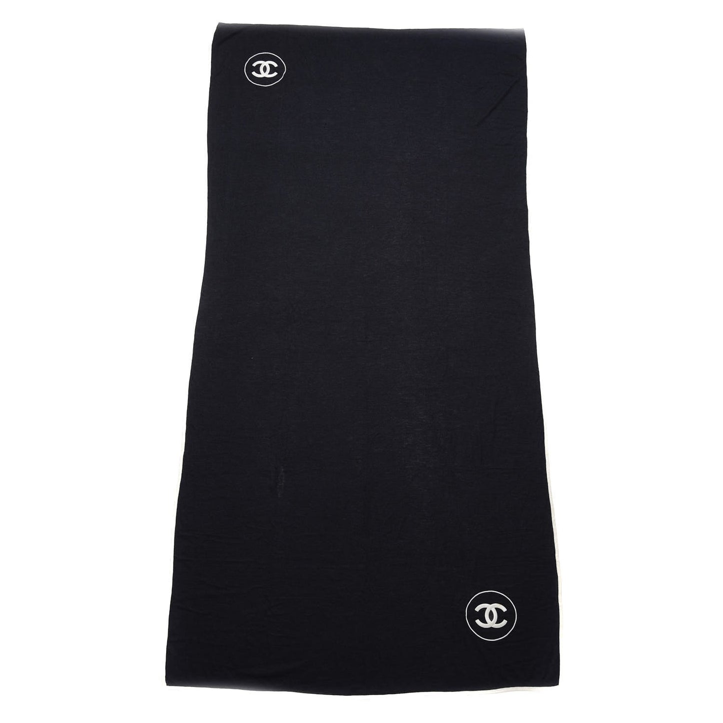 Cashmere Silk CC Scarf Black