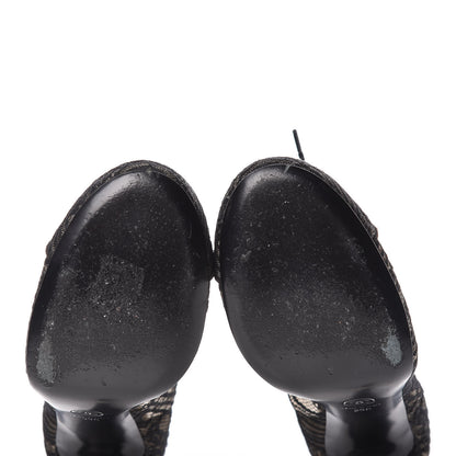 Chanel Lace Pearl Booties 39 Black 11 of 17