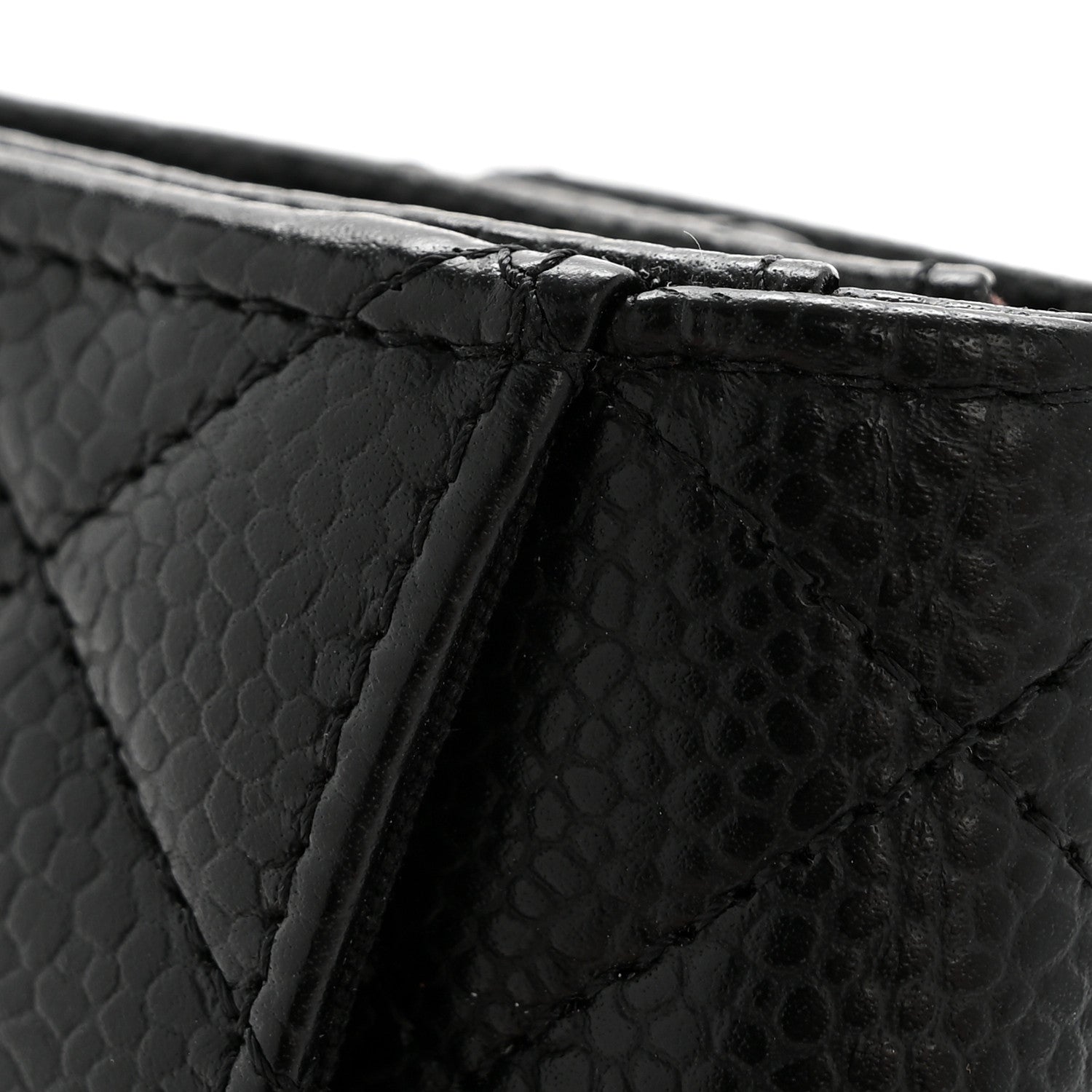 Chanel Caviar Quilted Flap Card Holder Wallet Black 9 of 10