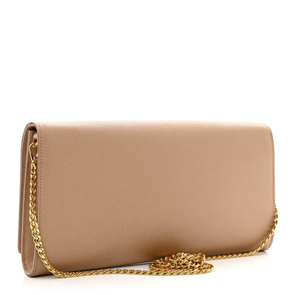 Prada Saffiano Lux Chain Wallet Cammeo 2 of 9