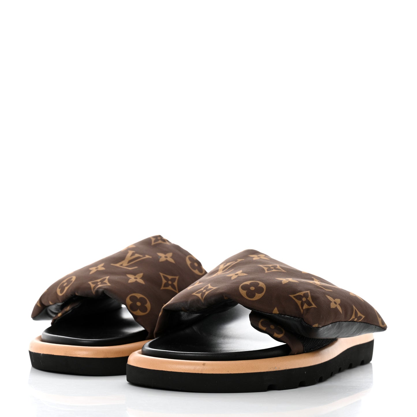 Nylon Monogram Pool Pillow Comfort Mule 40 Cacao Brown