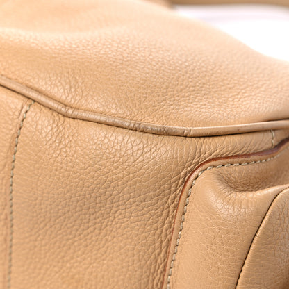 Prada Vitello Daino Buckle Shoulder Bag Sabbia 9 of 20