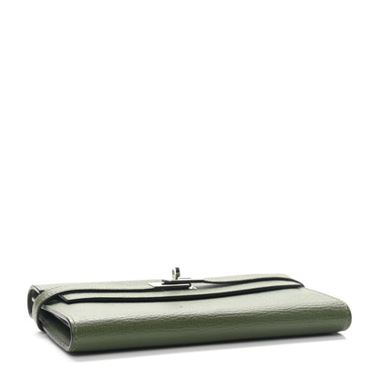 Hermes Chevre Mysore Kelly Longue Wallet Canopee 5 of 9