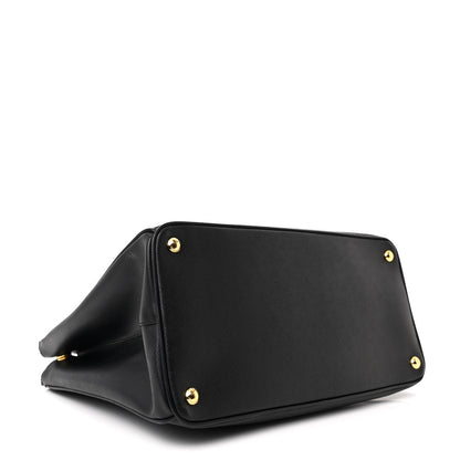Prada Saffiano Lux Large Galleria Double Zip Tote Black 4 of 10