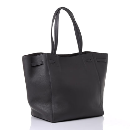 Celine Soft Grained Calfskin Small Belt Cabas Phantom Grey 2 of 4