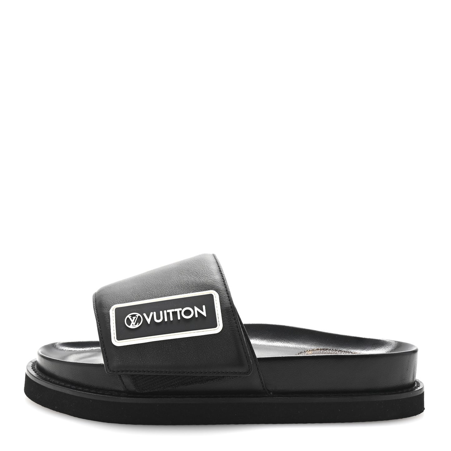 Calfskin Womens Pool Pillow Sunset Mules 38 Black