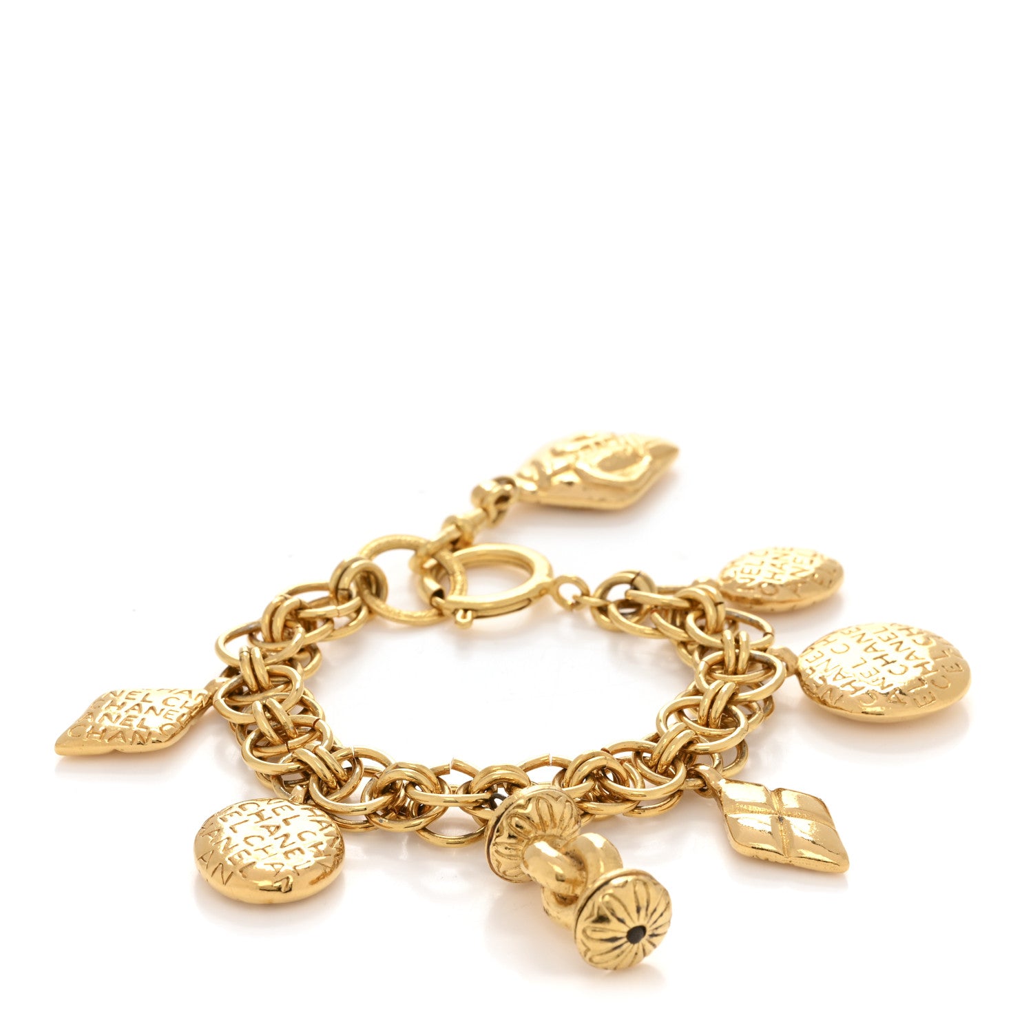 Chanel Bijoux Charm Bracelet Gold 1 of 5