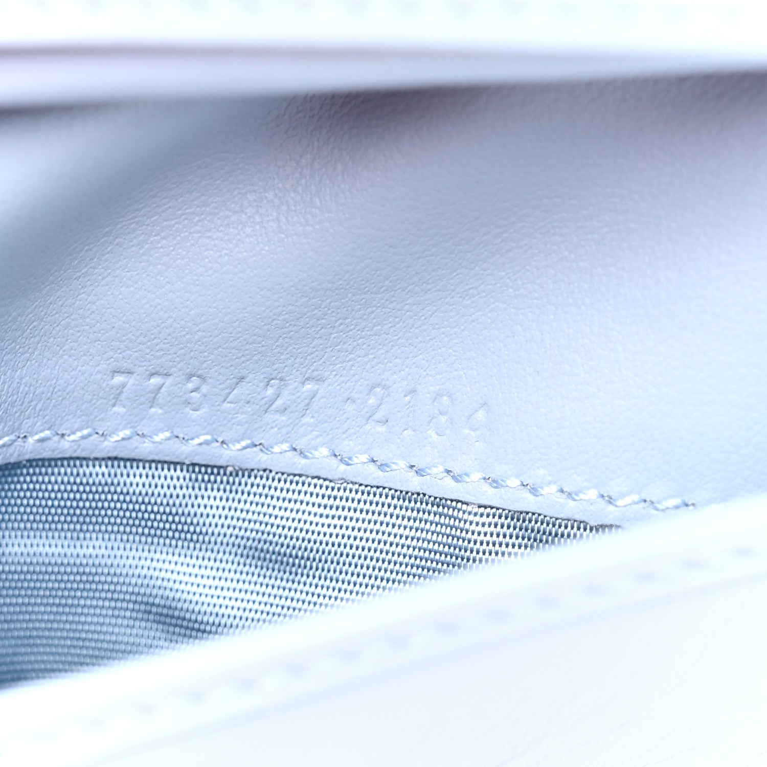 Gucci Lambskin Matelasse GG Marmont Zip Key Pouch Light Blue 8 of 9