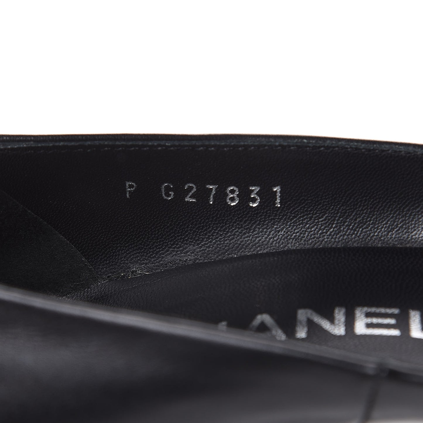 Lambskin Metallic Cap Toe CC Pumps 39 Black
