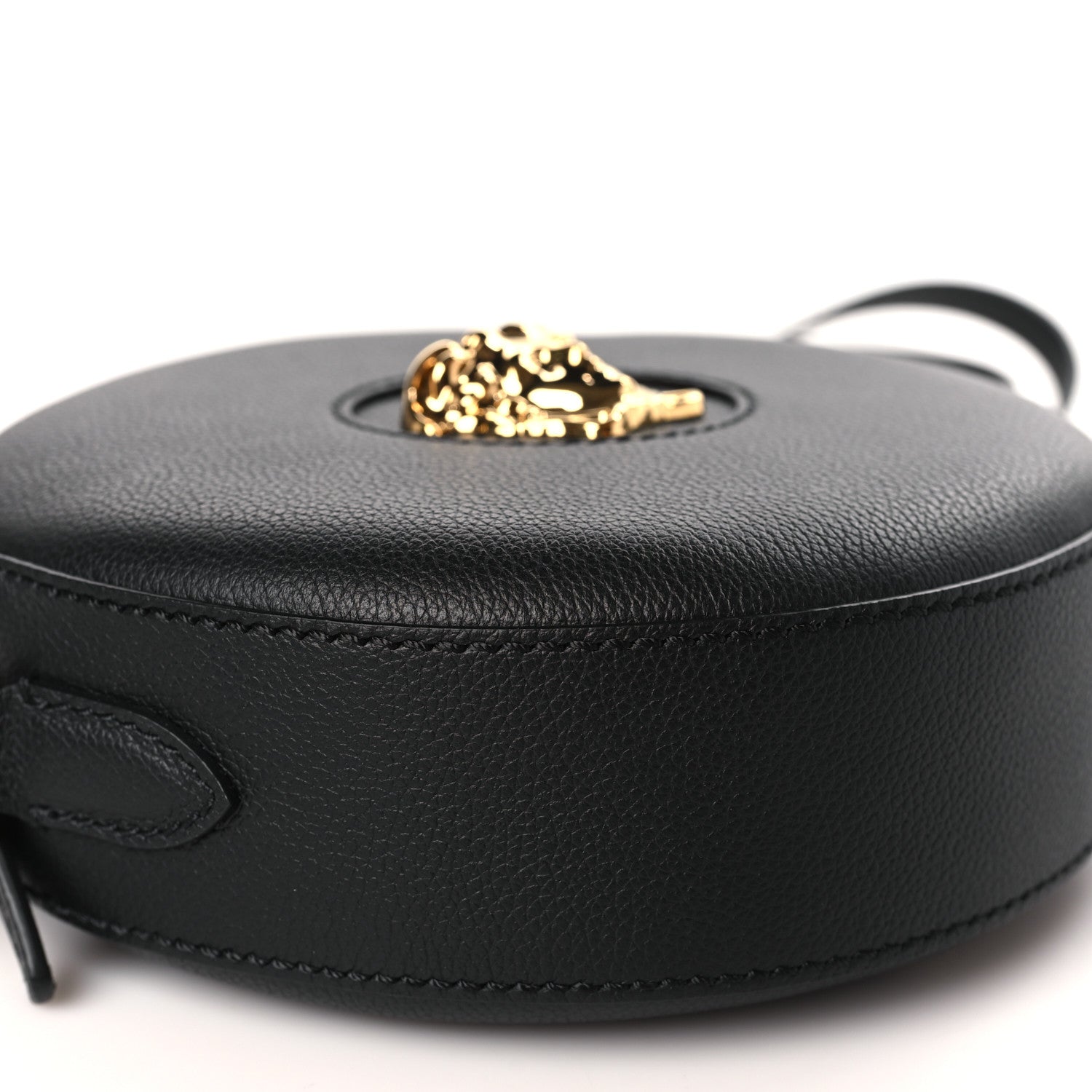 Versace Calfskin La Medusa Round Camera Bag Black 7 of 9
