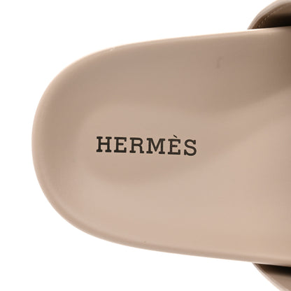 Hermes Calfskin Womens Chypre Sandals 36 Beige Mastic 7 of 9