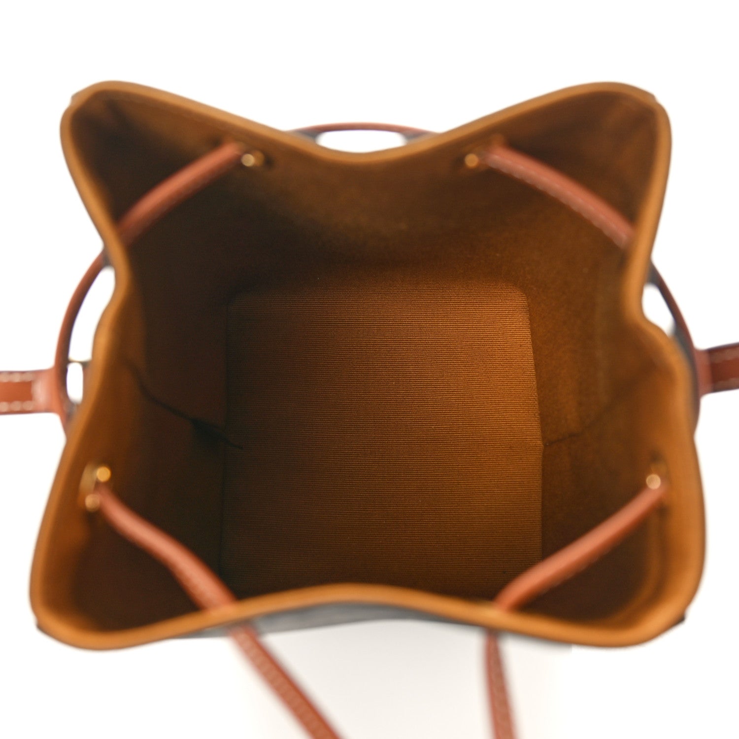 Celine Triomphe Canvas Calfskin Micro Sailor Bag Tan 5 of 10