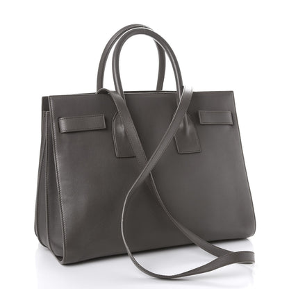 Saint Laurent Calfskin Small Sac De Jour Fog 4 of 8