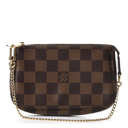 Louis Vuitton Damier Ebene Mini Pochette Accessories 1 of 8