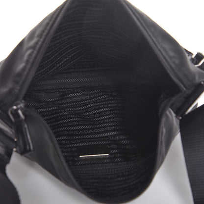Prada Tessuto Nylon Flat Messenger Bag Black 5 of 8