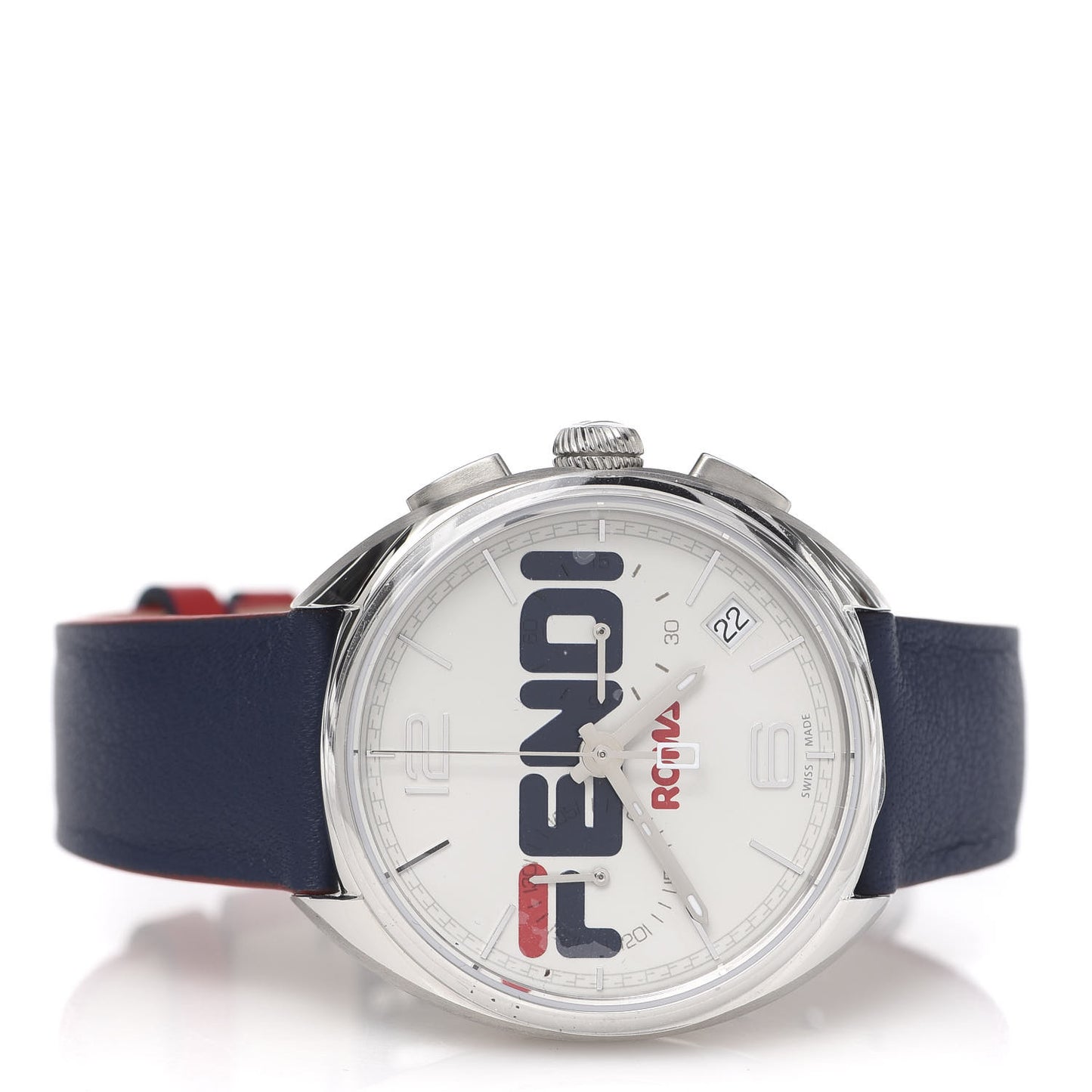 X FILA Stainless Steel Calfskin 40mm Momento Mania Quartz Watch