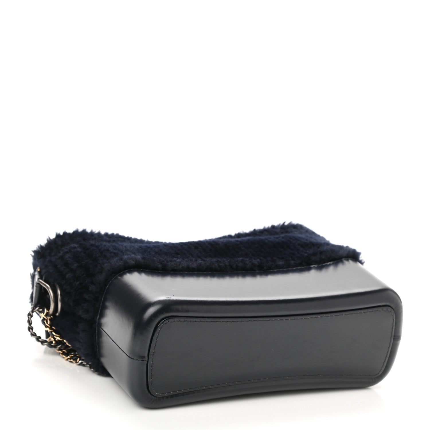 Chanel Shearling Medium Gabrielle Hobo Navy 4 of 10