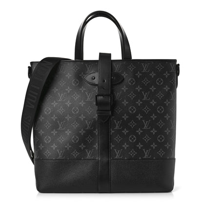 Louis Vuitton Monogram Eclipse Saumur Tote Black 1 of 7