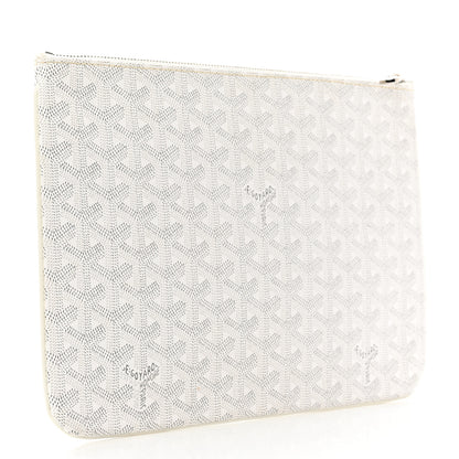 Goyard Goyardine Senat Pochette MM White 3 of 6
