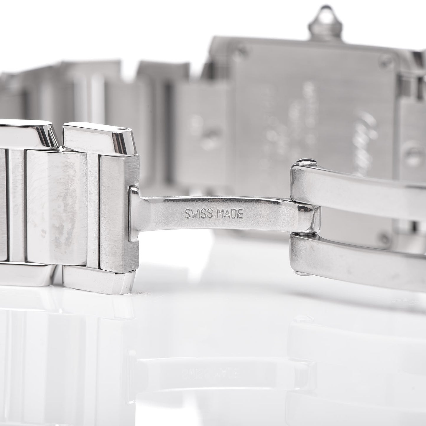 Stainless Steel 20mm Tank Francaise Quartz Watch