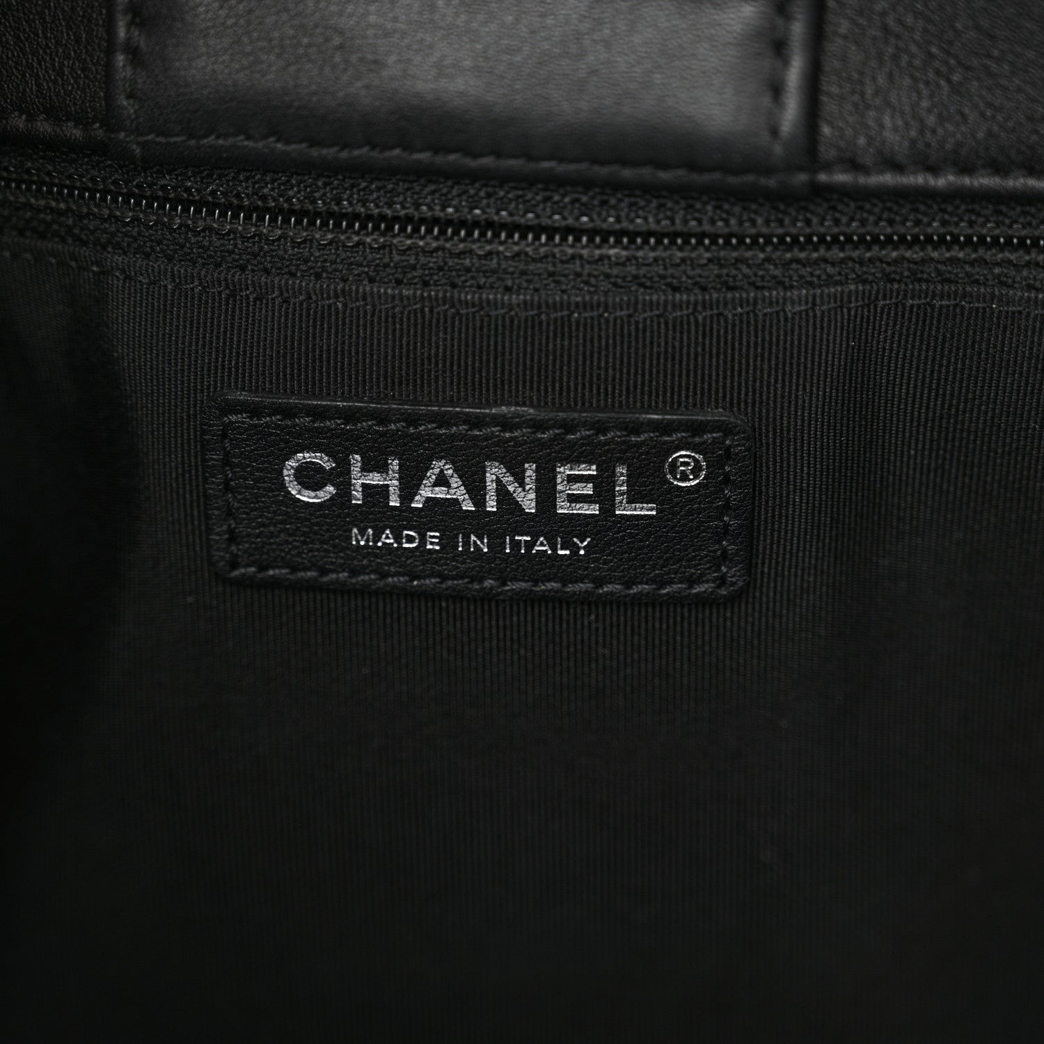 Chanel Calfskin Quilted Large Classic Shopping Tote Black 6 of 11