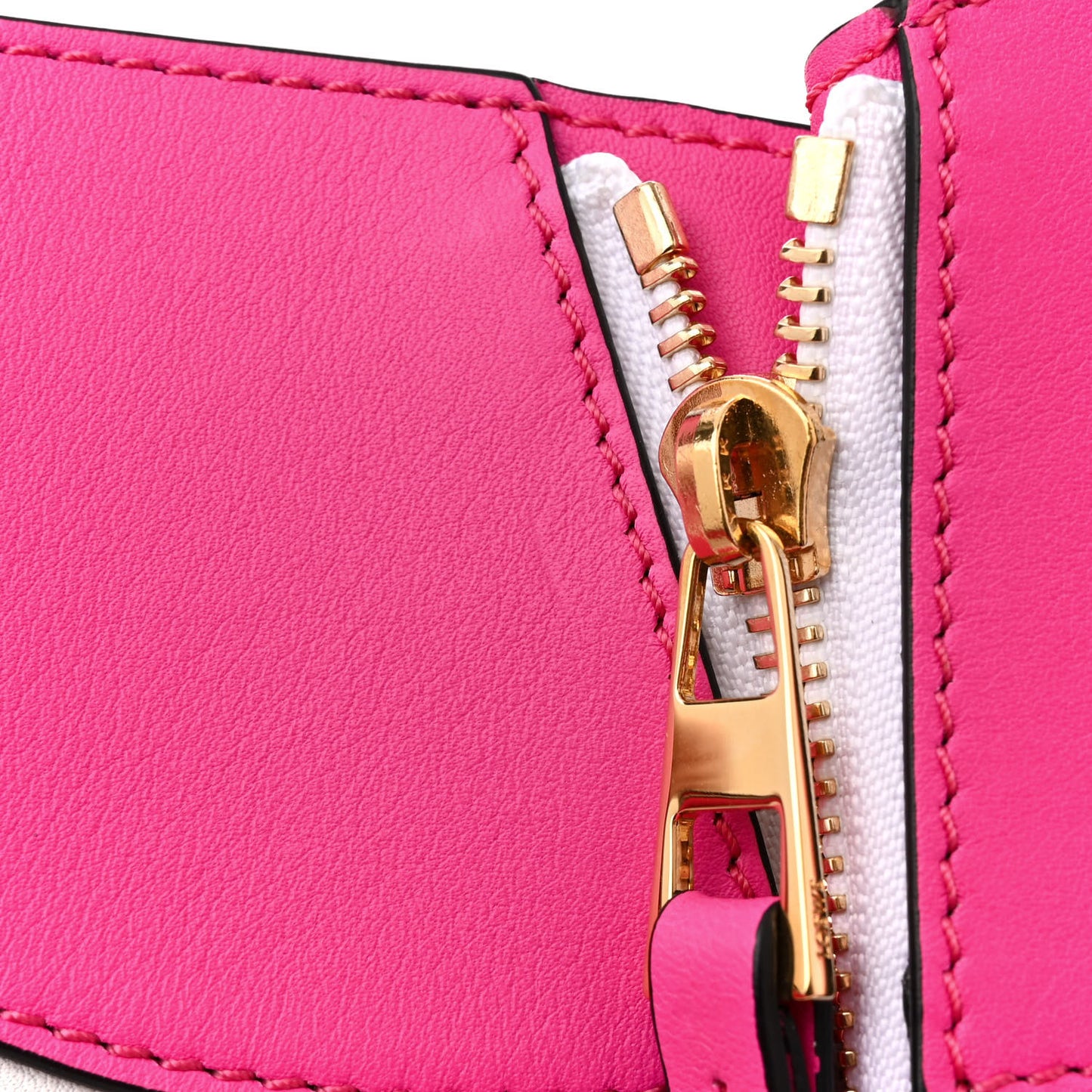 Calfskin Small Hammock Shoulder Bag Shocking Pink White