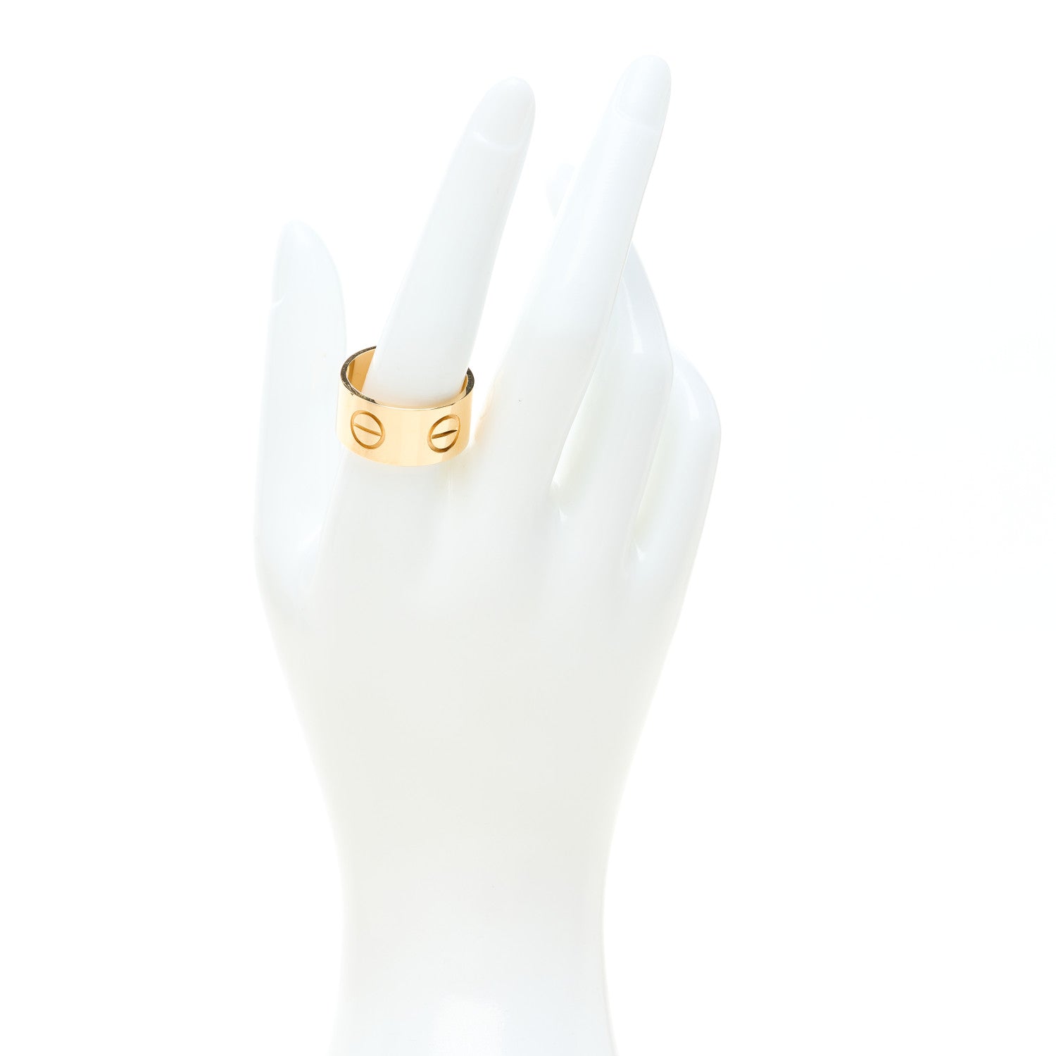 Cartier 18K Yellow Gold 11mm LOVE Ring 62 10 2 of 5