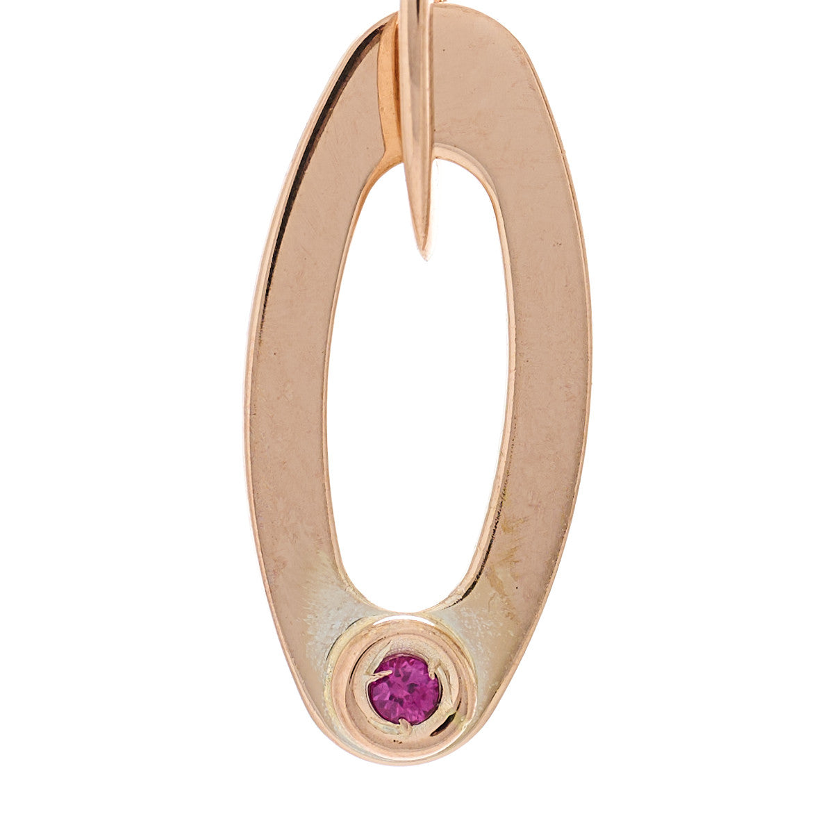 18K Rose Gold Petite Chic and Shine Link Earrings